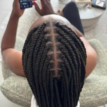 Client nails - acrylic design