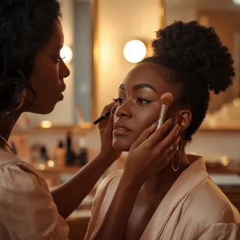 Bridal makeup at Evette Class salon